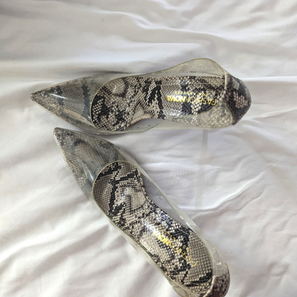 Snake skin shoes